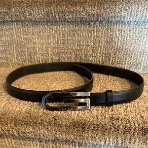 Vintage Guess Genuine Leather Black Belt